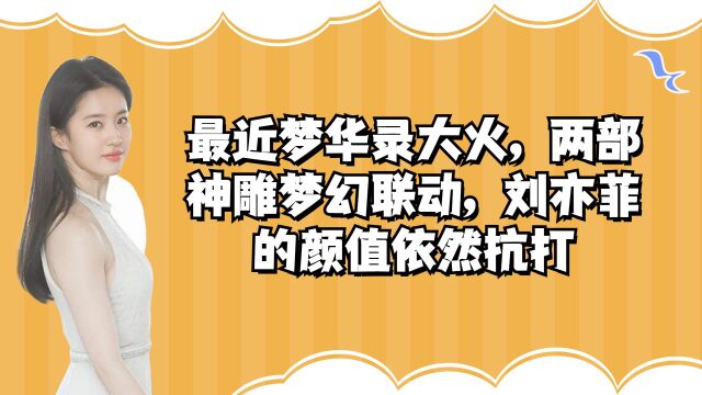 最近梦华录大火,两部神雕梦幻联动,刘亦菲的颜值依然抗打