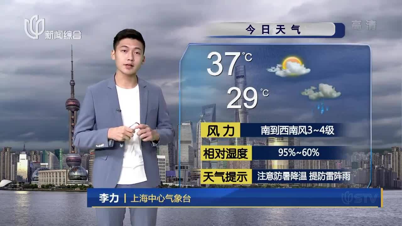 今日天气:风力 南到西南风3~4级 相对湿度 95%~60%