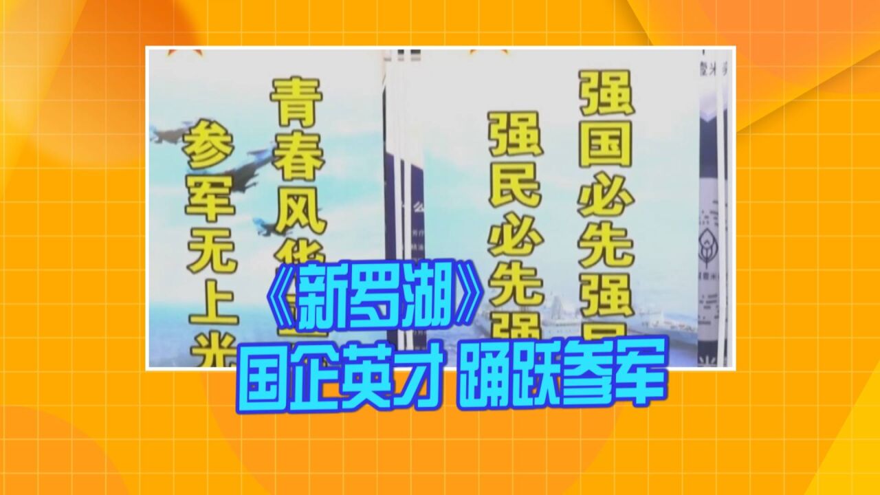 《新罗湖》国企英才 踊跃参军