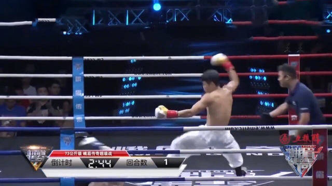 太极小子四两拨千斤!自由搏击老外被打得摸不到头脑