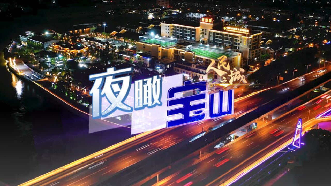 人民之城丨夜瞰 宝山