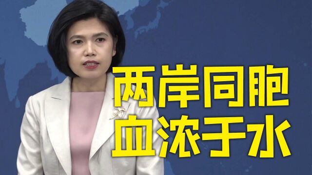 国台办:两岸一家亲的深厚情谊能够给两岸同胞带来慰藉和希望