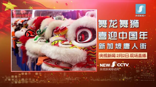 新加坡唐人街舞龙舞狮喜迎中国年