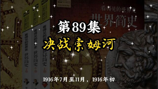 世界简史 第七章 两战档案 89 决战索姆河