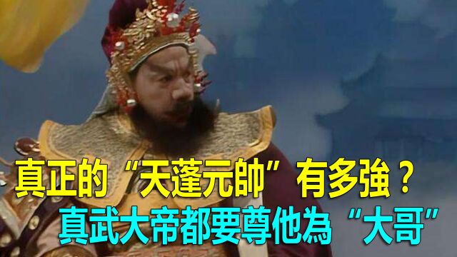 真正的“天蓬元帅”有多强?真武大帝都要尊他为“大哥”