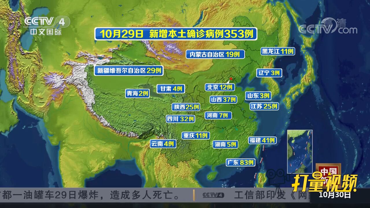 最新通报!10月29日31省份新增本土“353+1566”例