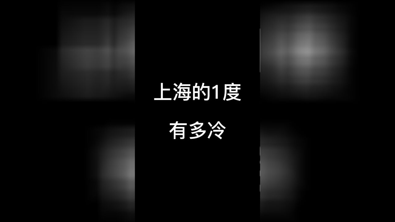 上海的1度有多冷