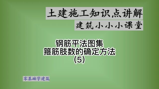 钢筋规范箍筋肢数确认方法