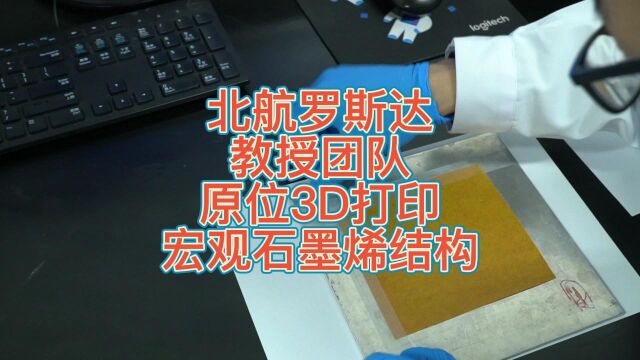 《Advanced Science》:北航罗斯达教授团队实现原位3D打印宏观石墨烯结构