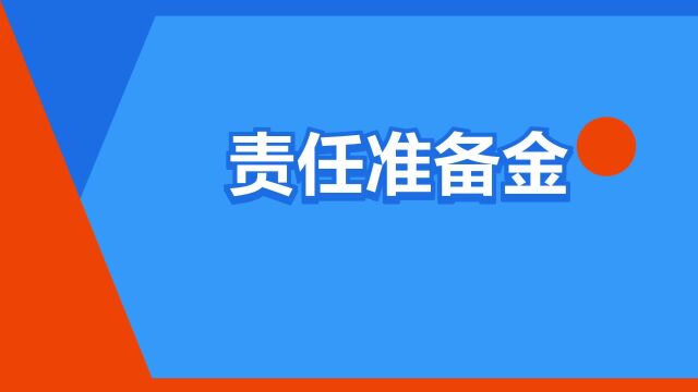 “责任准备金”是什么意思?