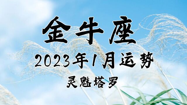 灵魅塔罗:金牛座2023年1月情况,双方之间存在秘密,可能涉及到三角关系