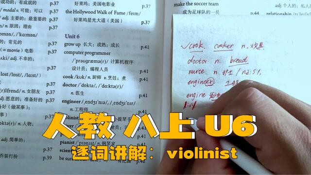 人教版 八上 U6 逐词讲解(六)violinist