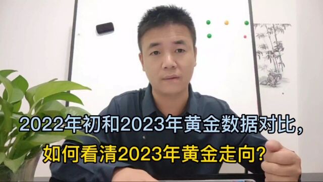 2022年初和2023年黄金数据对比,如何看清2023年黄金走向?