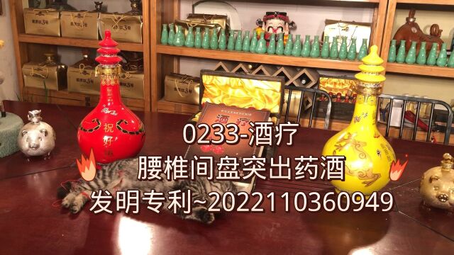 0233酒疗:腰椎间盘突出药酒(发明专利~2022110360949)