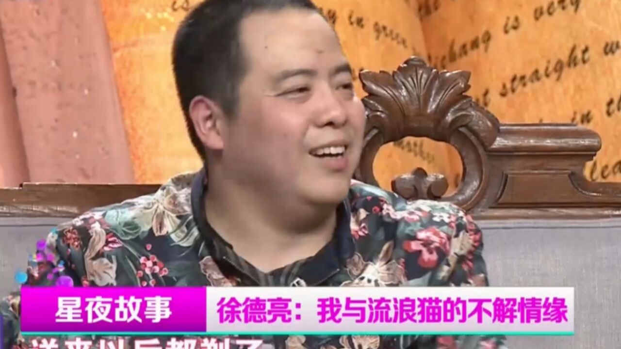 相声演员徐德亮有话说,自己与流浪猫有不解情缘,爱心满满