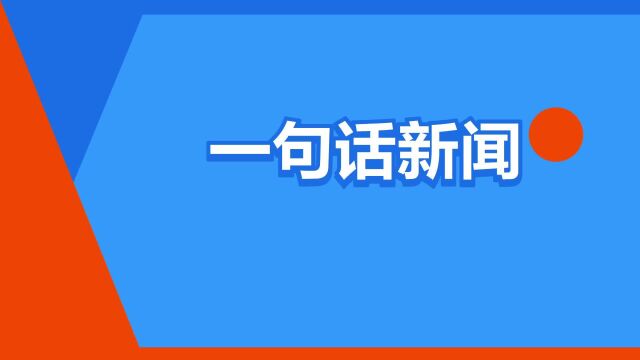 “一句话新闻”是什么意思?