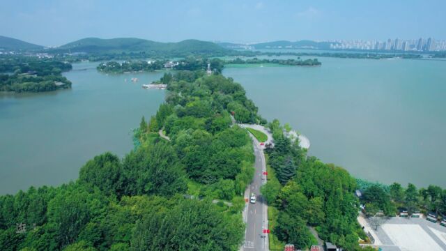 徐州市云龙湖风景区(湖南路)美丽景色