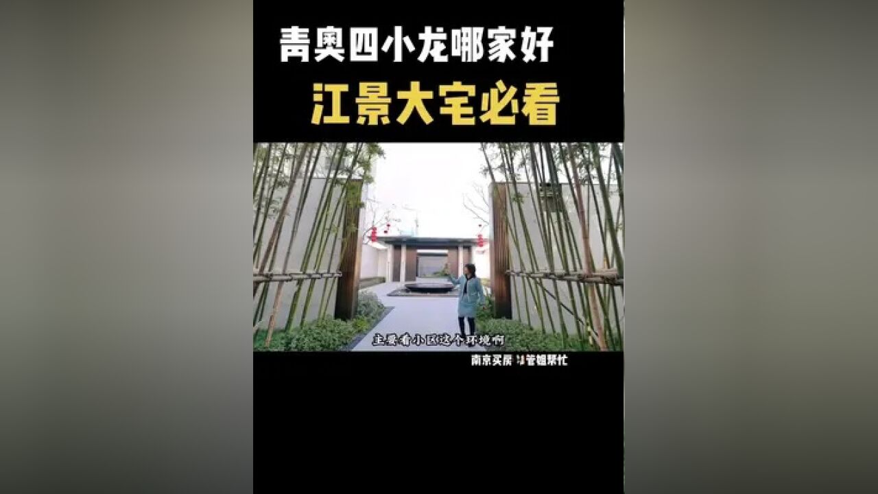 青奥四小龙哪家好?想住江景大宅必须看过来#南京买房 #一个敢说真话的房产人 #实景拍摄 #江核 #江北