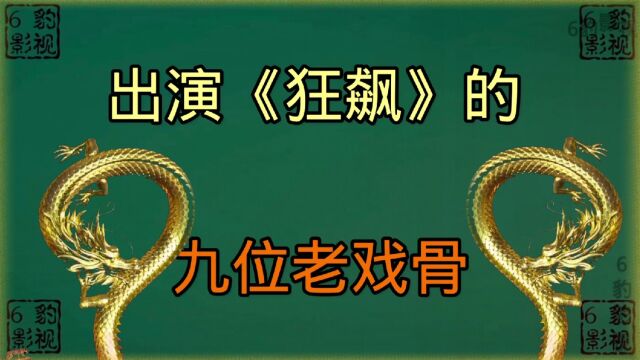 盘点出演《狂飙》的9位老戏骨,