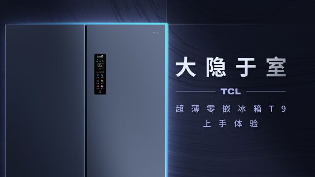 TCL超薄零嵌冰箱T9 上手体验 