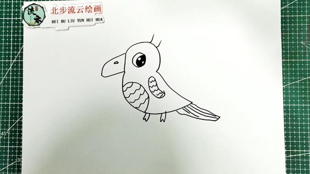 画一幅小鸟简笔画绘画