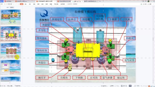 UG冲压模具设计0基础工程模结构设计构思教程