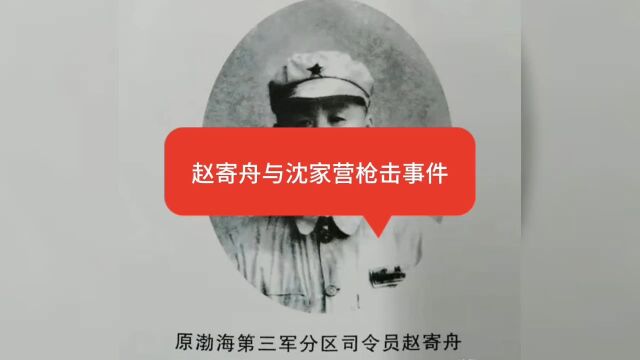 赵寄舟与沈家营枪击事件