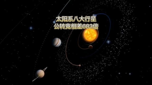 太阳系八大行星的公转周期#探索宇宙 #太阳系 #八大行星