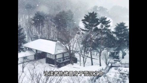川端康成代表作《雪国》领悟唯美意境的存在，虚无爱恋的经过。