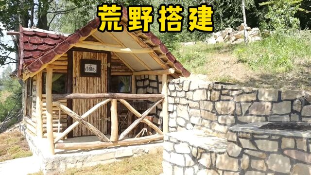 小伙前往深山搭建史诗级精致木屋