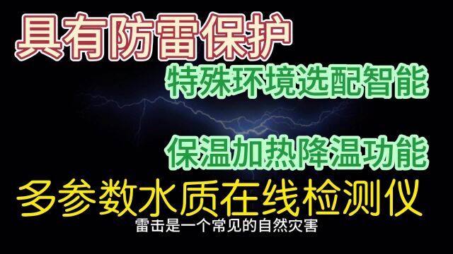 防雷保护和特殊环境选配智能保温水质分析仪