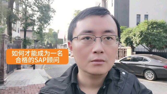 如何成为一名合格的sap顾问?