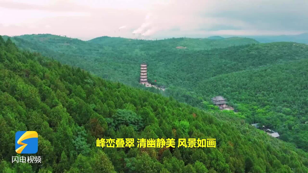 枣庄青檀山郁郁葱葱 清幽静美风景如画