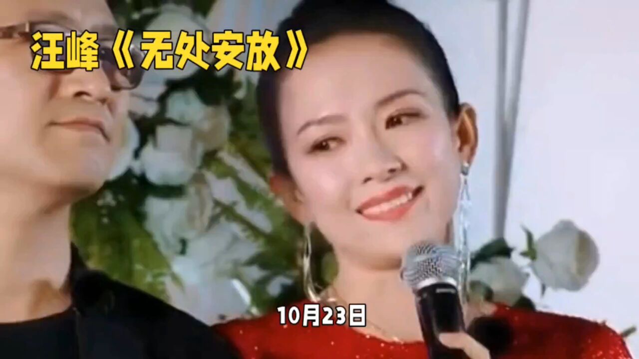 汪峰和章子怡虽然离婚了,写给章子怡的这首歌《无处安放》,真的很好听