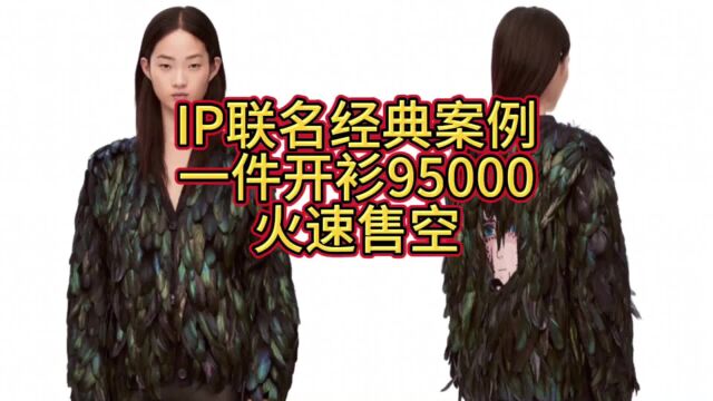 IP联名经典案例,一件开衫95000,上市即售罄