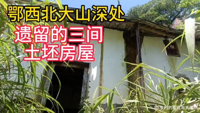 实拍鄂西北地区:湖北省十堰市竹溪县天宝乡小桂村山上遗留的土坯房子