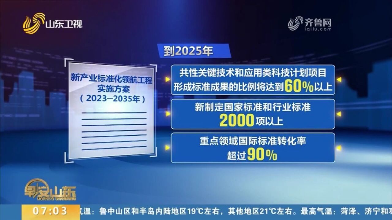 《新产业标准化领航工程实施方案(2023─2035年)》发布