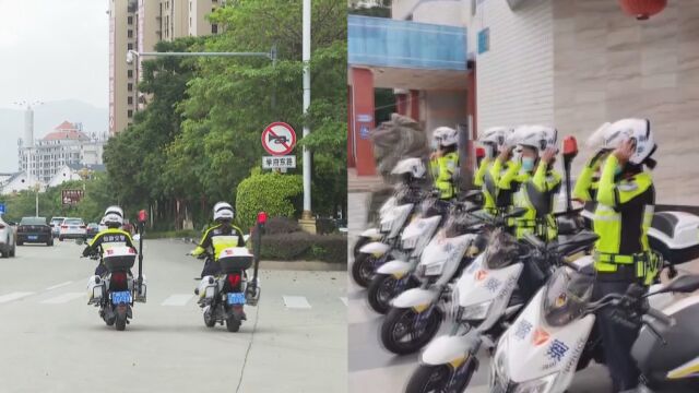 超飒!仙游交警女子骑警队来了 “铁骑柔情”让守护更有温度