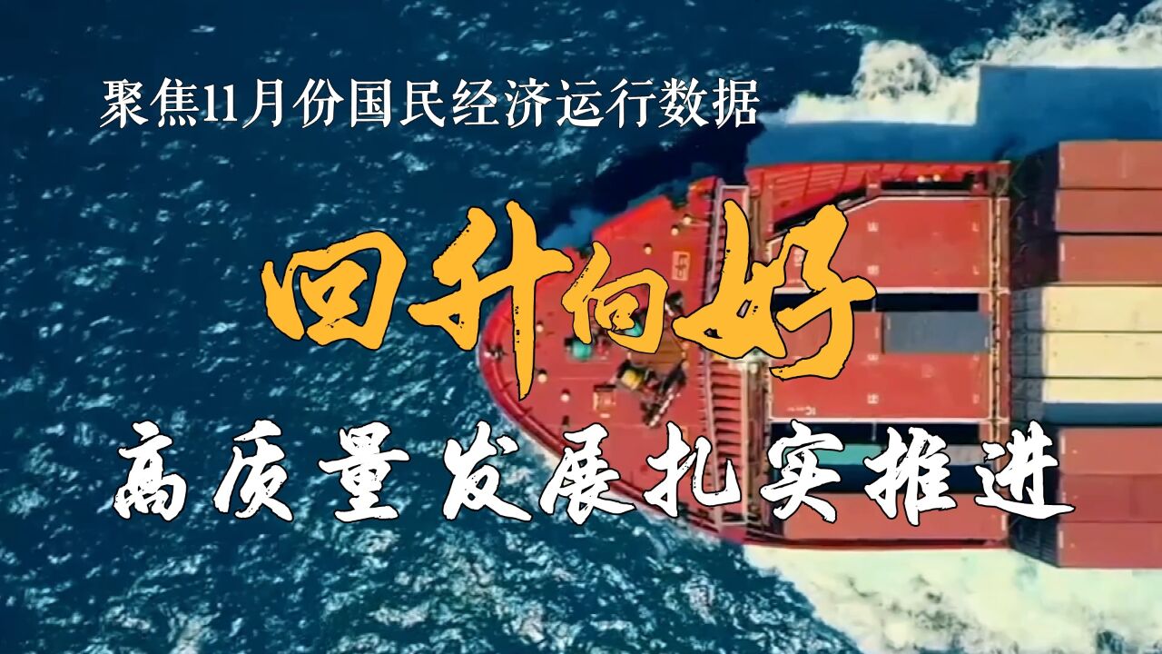 回升向好 高质量发展扎实推进——聚焦11月份国民经济运行数据