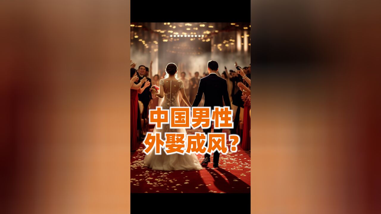 这一次,中国男性终于站到了婚姻链的顶端!