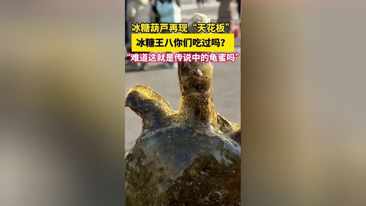 冰糖葫芦再现“天花板”!网友:难道这就是传说中的“龟蜜”吗