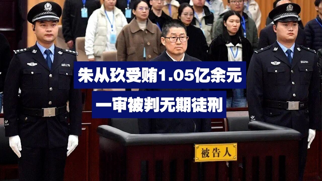 朱从玖受贿1.05亿余元 一审被判无期徒刑