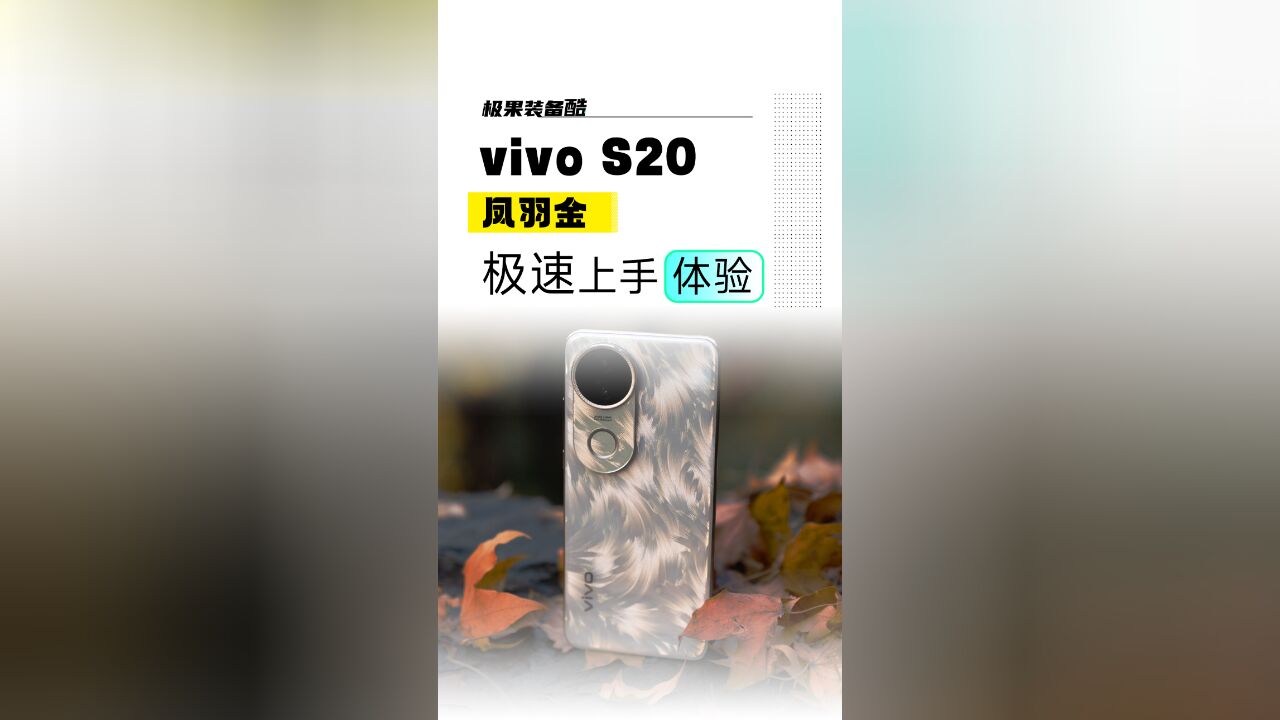 vivo S20 凤羽金 极速开箱体验