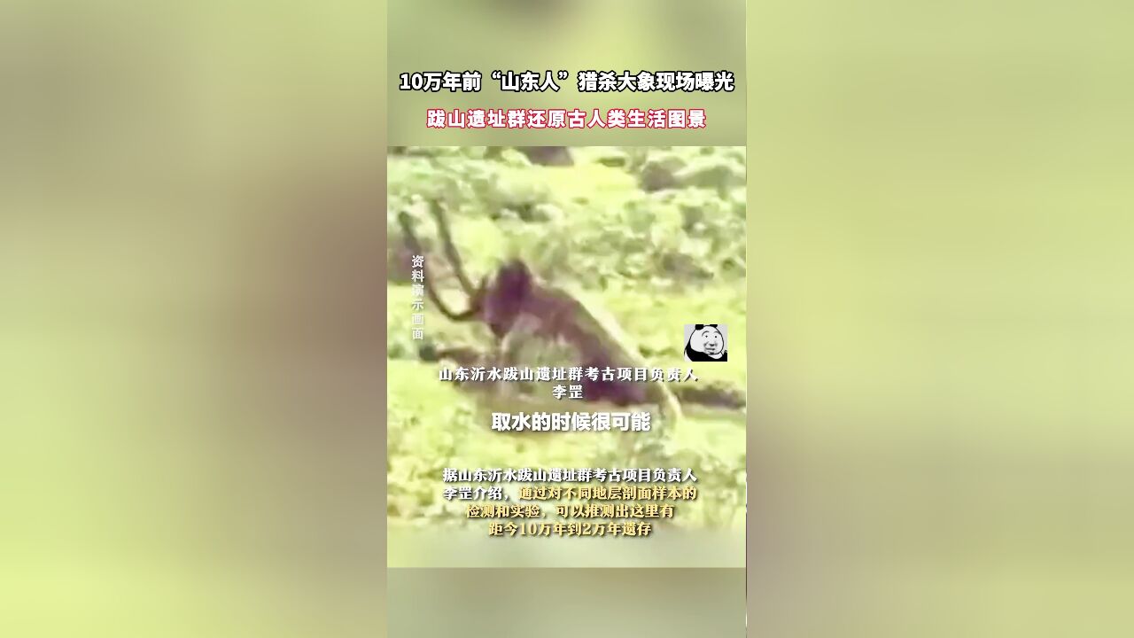 10万年前“山东人”猎杀大象现场曝光!跋山遗址群还原古人类生活图景