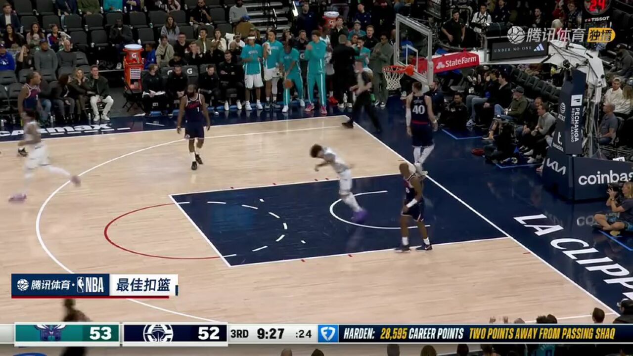 【回放】黄蜂vs快船第4节中文解说回放