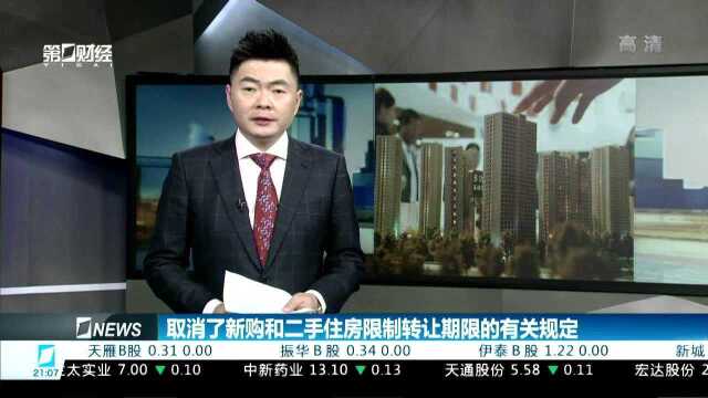 菏泽市住建局回应取消限售传闻:取消了新购和二手住房限制转让期限的有关规定