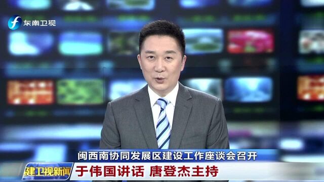 闽西南协同发展区建设工作座谈会召开 于伟国讲话 唐登杰主持