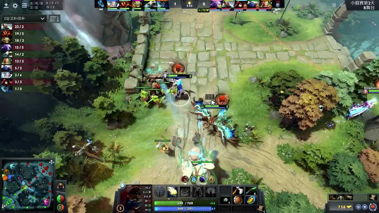 【回放】TI9小组赛第二日 NewBee vs PSG.LGD 第一局