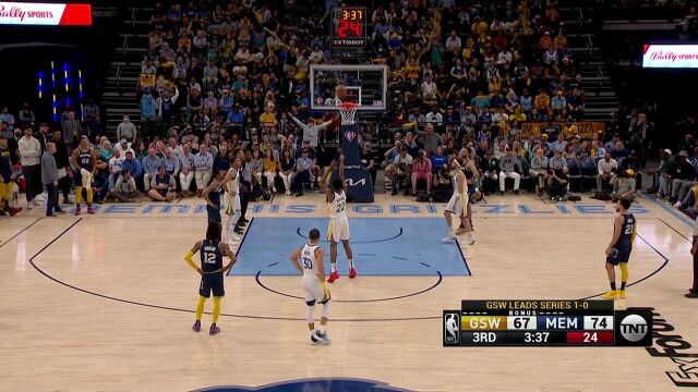 NBA西部半决赛G2勇士vs灰熊第3节比赛图