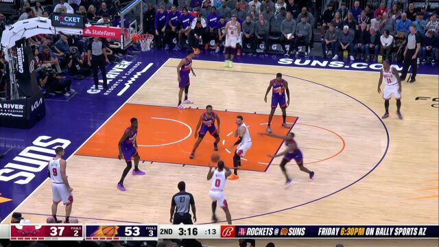 NBA常规赛：公牛vs太阳英文原声全场回放